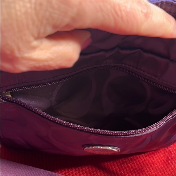 Coach Purple Crossbody Bag with Signature Monogram - Picture 2 of 7